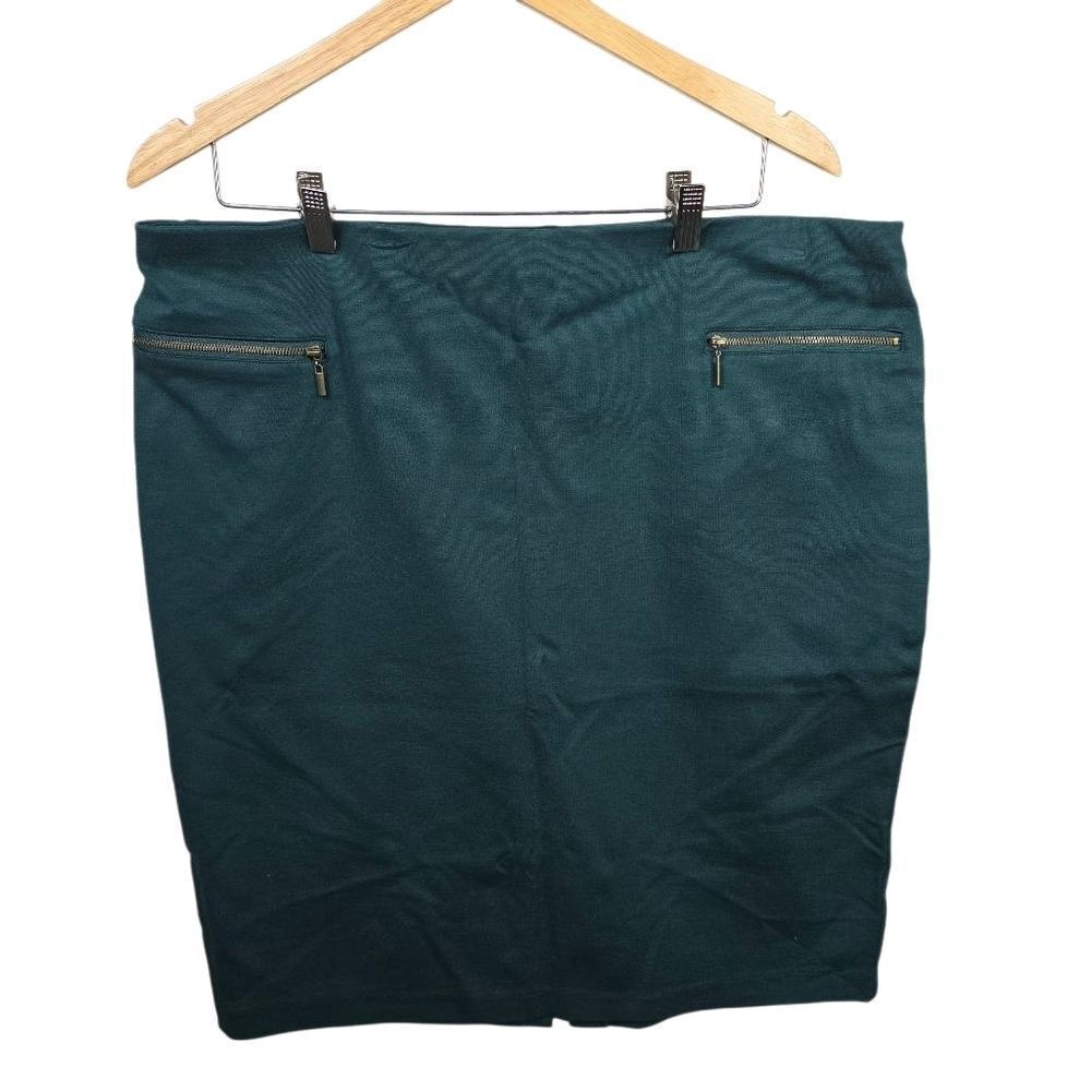 Emaline Woman Dark Teal Pencil Skirt Size 16